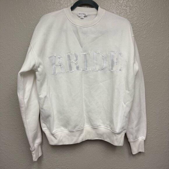 Six stories whit Bride Crewneck sweater size small - Picture 1 of 3